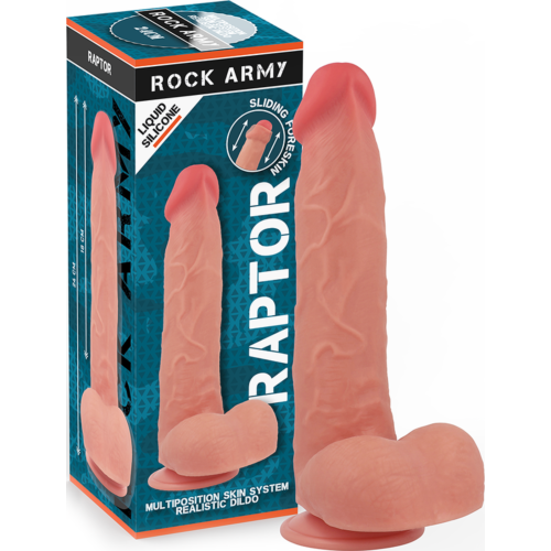 Dildo Rock Army Raptor 24 cm s dvojitou hustotou