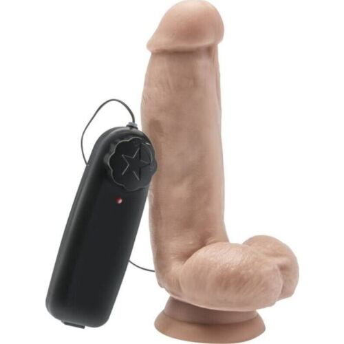 Dildo vibrátor Loviux GET REAL 12 cm s realistickou textúrou