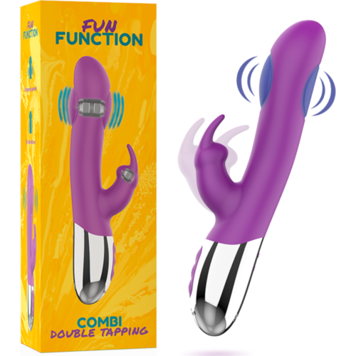 Vibrátor FUN FUNCTION COMBI DOUBLE TAPPING s dvojitým dotykom