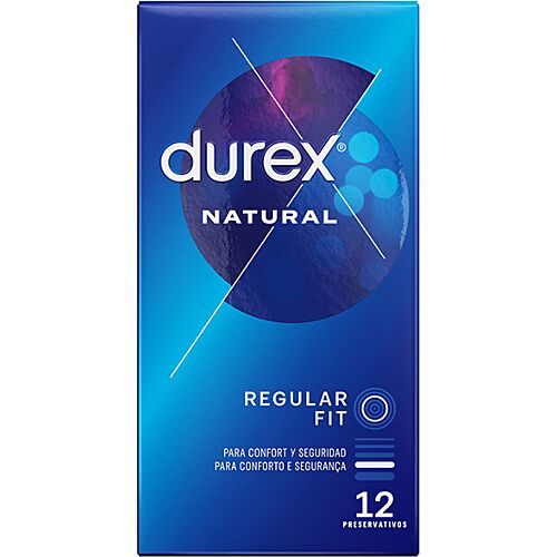 Kondómy Durex Natural Plus easy on 12 kusov