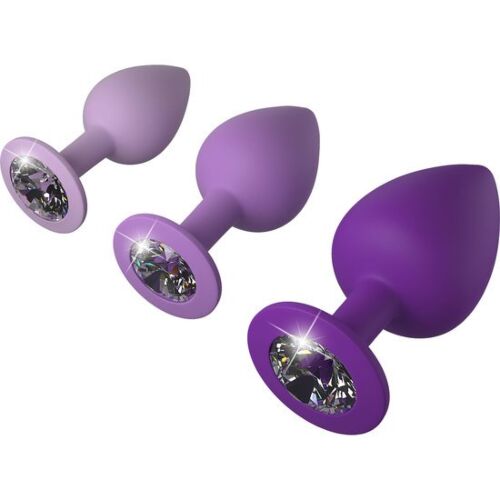 Sada análnych zásuviek FANTASY FOR HER - Violet 3 veľkosti