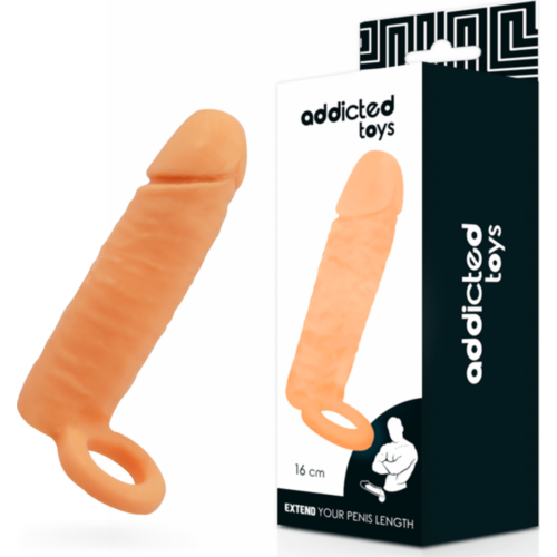Návlek na penis Addicted Toys 16 cm pre zvýšenie veľkosti