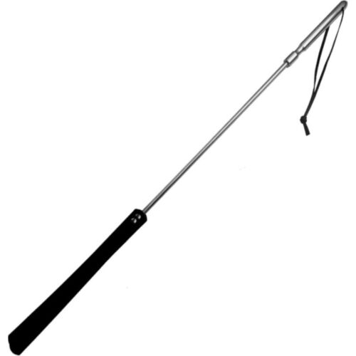 Jazdecký bič METAL HARD 70cm s koženou hlavou