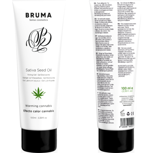 Lubrikant BRUMA Efecto Tepla Sábory Cannabis 100 ML