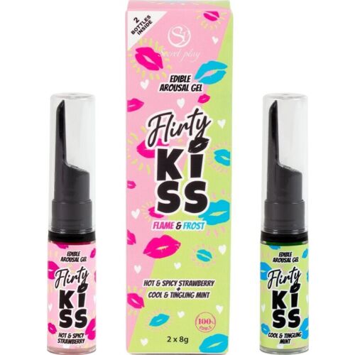 Gély na umývanie SECRETPLAY Flirty Kiss s chutným efektom