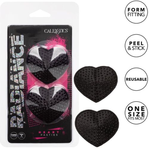 Pezonера CalExotics Radiance Heart s trblietavými drahými kameňmi