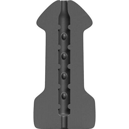 Masturbátor ALL BLACK Hook-Up s pohodlným a realistickým dizajnom