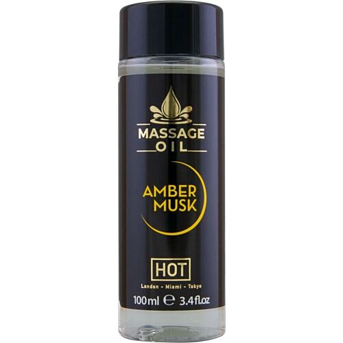 Olej na masáž HOT Amber & Musk 100ml | Luxusný zážitok