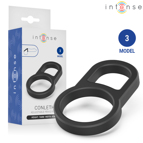 Krúžok na penis INTENSE FOR HIM Model 3 s dvojitým dizajnom