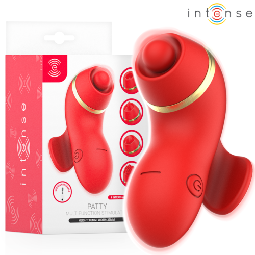 Vibrátor INTENSE HIGH TECH Patty so 4 hlavami a sacími funkciami