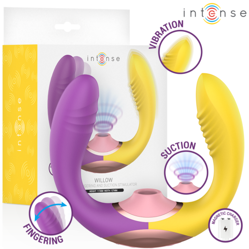 Vibrátor INTENSE HIGH TECH WILLOW 3-in-1 s sacím a vibračným účinkom