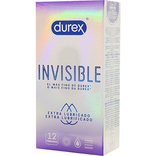 Kondómy Durex Invisible Extra Lubrikované 12 kusov