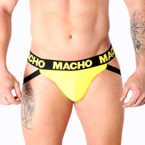 Jockstrap MACHO JOCK AMARILLO s odvážnym dizajnom