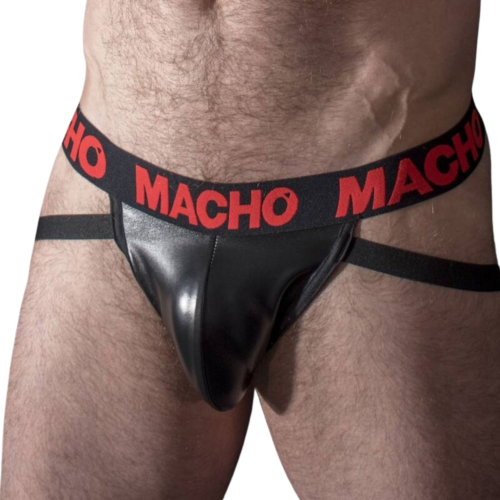 Jockstrap MACHO UNDERWEAR MX25RC s elastickou kožou