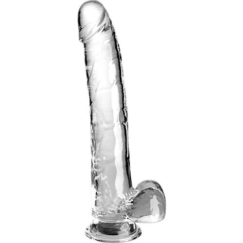 Dildo King Cock Clear 24.8 cm s prísavkou
