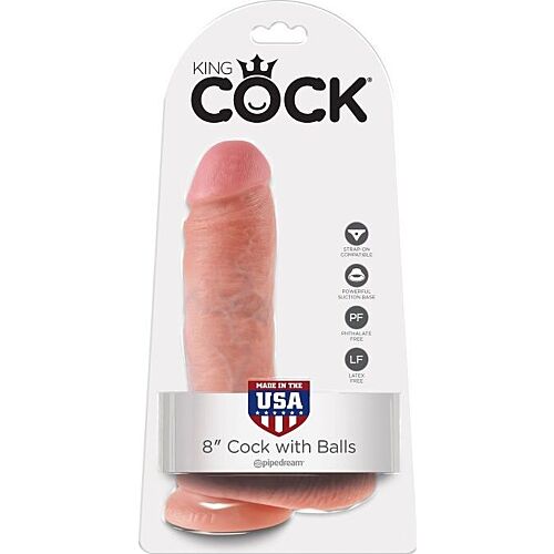 Dildo King Cock 8 s realistickým dotykom