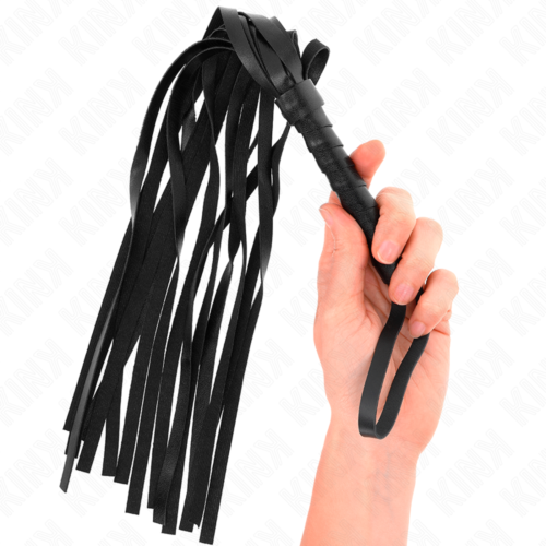 Látky KINK SIMPLE BLACK WHIP 45 CM s efektívnym spracovaním