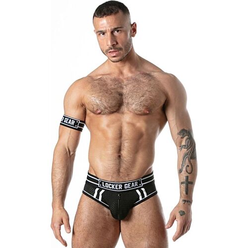 Jockstrapové boxerky LOCKER GEAR SPORT MESH čierne XL