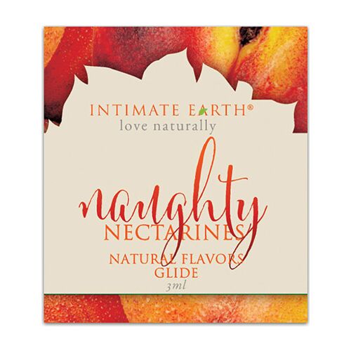 Lubrikant Intimate Earth Naughty Nectarines 3 ml s nektarínovou príchuťou