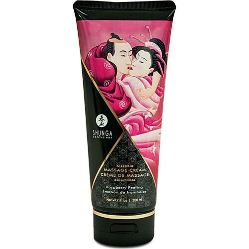 Krém na masáž Shunga Raspberry Feeling 200 ml