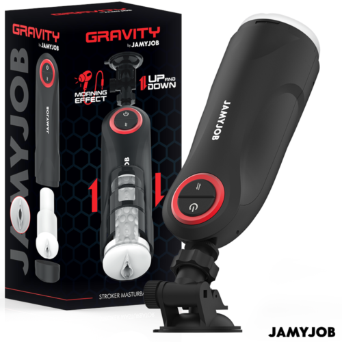 Masturbátor JAMYJOB Gravity s 5 režimami stláčania