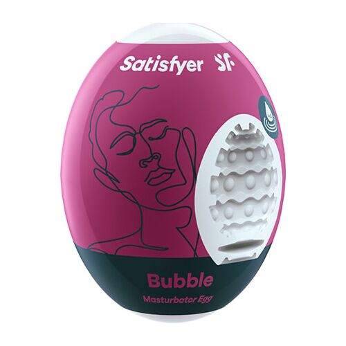 Masturbátor Satisfyer Egg Bubble s jemným materiálom