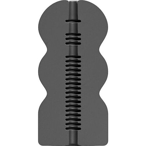 Masturbátor ALL BLACK Pookie s realistickou textúrou