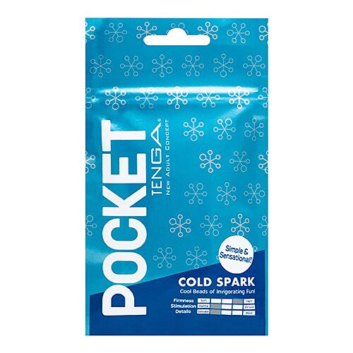 Masturbátor Tenga Pocket Cold Spark s osviežujúcim lubrikantom