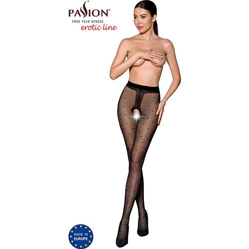 Medias Passion Woman Garter & Stock s otvorom