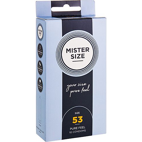 Kondómy MISTER SIZE Talla M 53 mm - Odporúčané uchopenie