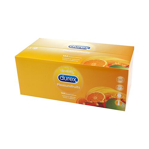 Kondómy Durex Pleasure Fruits 144 kusov s ovocnými chuťami