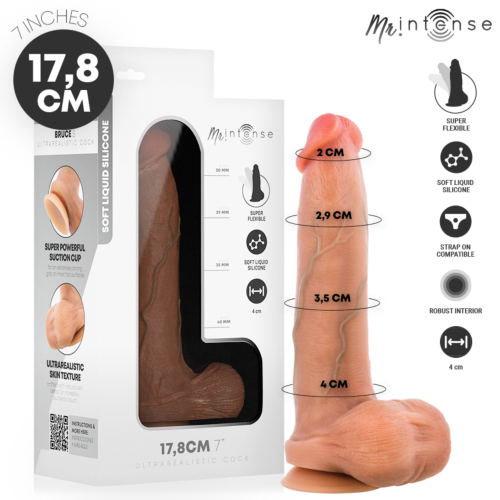 Dildo MR. INTENSE Bruce S 17.8 cm s mieškom