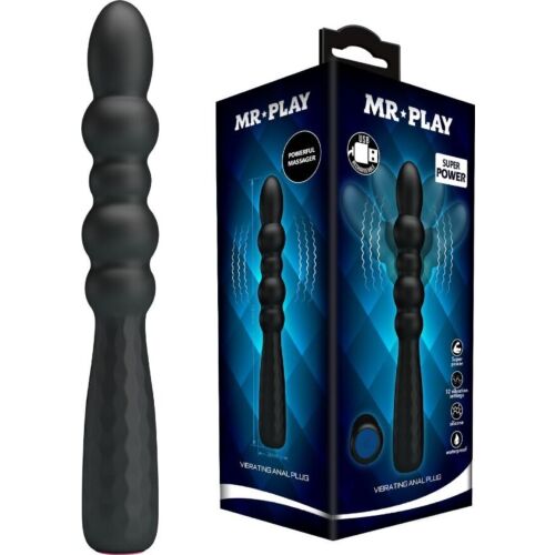 Anal Plug MR PLAY - flexibilný s vibráciou