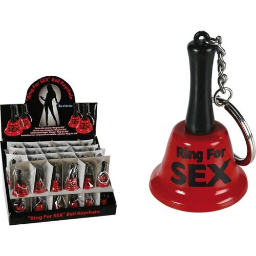 Kľúčenka Vtip Campanitaring s frázou RING FOR SEX