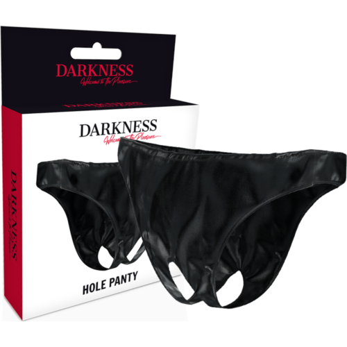 Nohavičky DARKNESS SENSATIONS s otvorom pre BDSM