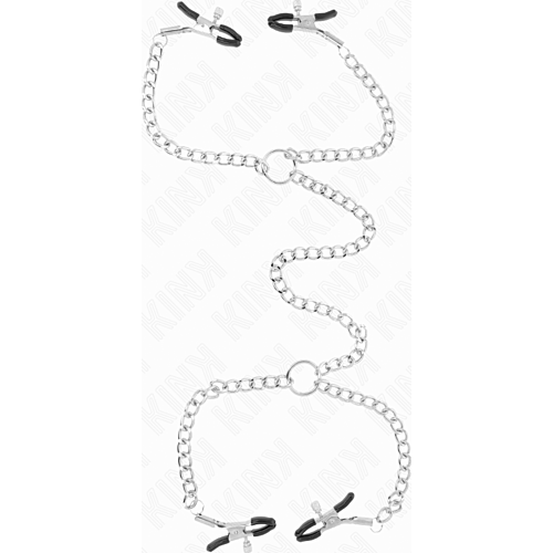 Pinzety na bradavky KINK NIPPLE GRIP s reťazami