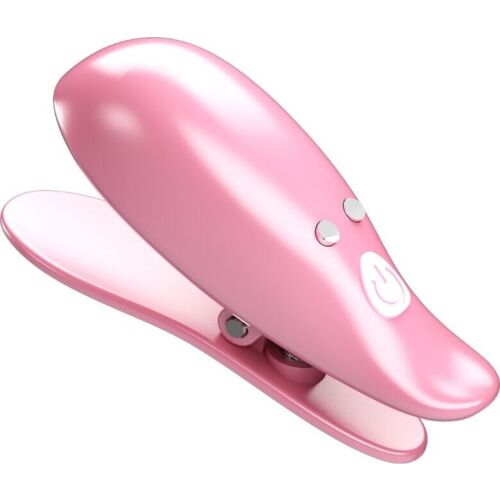 Pinzety na bradavky Pretty Love Flirtation Leaf s vibráciou