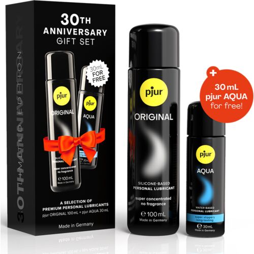 Combo lubrikantov Pjur 30th Gift Set pre intímne vzťahy
