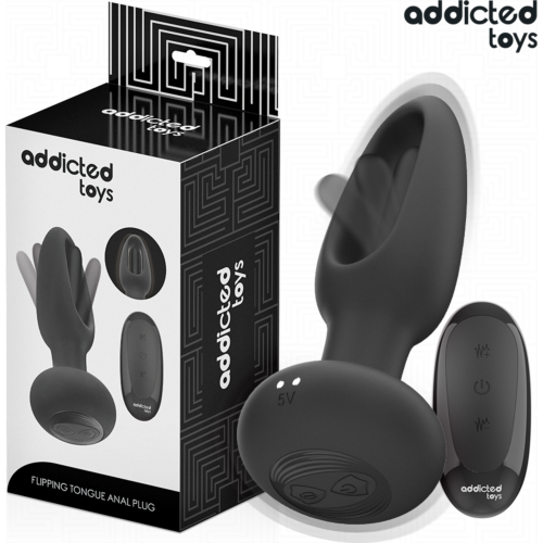 Anal Plug Addicted Toys s jazykovou vibráciou a diaľkovým ovládaním
