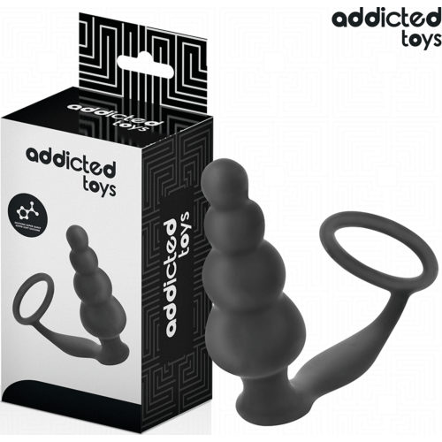 Anal Plug Addicted Toys Model 5 s krúžkom pre stimuláciu