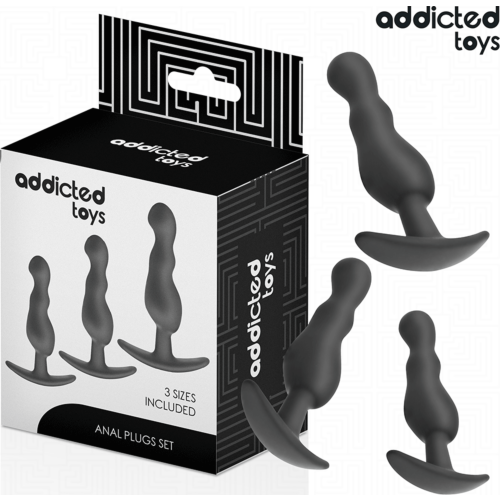 Análne zátky Addicted Toys set 3 pre postupné zvádzanie