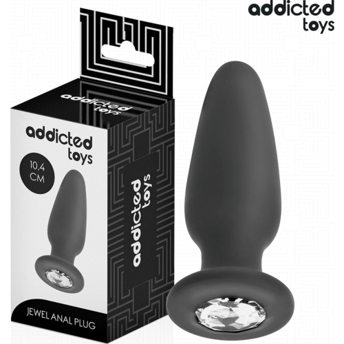 Análny plug Addicted Toys M s dekoratívnym kameňom