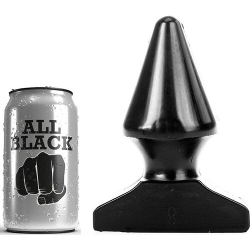 Análny zásun ALL BLACK 17 CM s komfortným tvarom
