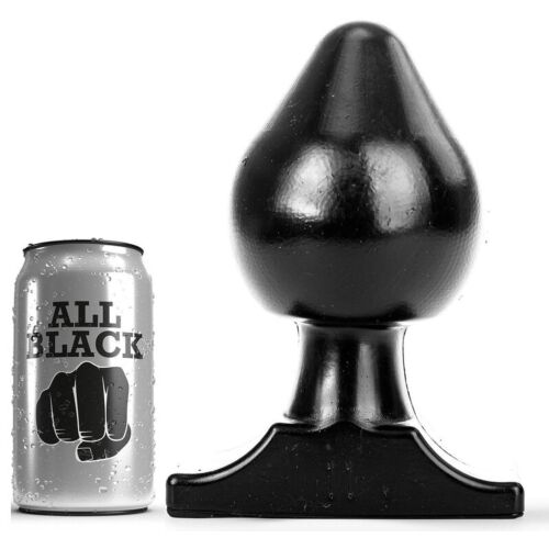 Buttplug ALL BLACK 19 cm s postupným rozšírením