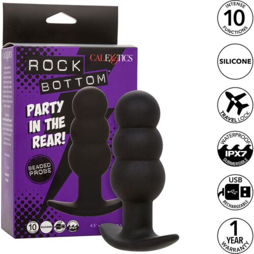 Plug Anal CALEXOTICS Rock Bottom s 10 vibráciami