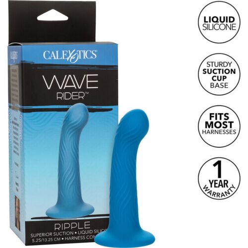 Análny plug CALEXOTICS Wave Rider Ripple s ventózou