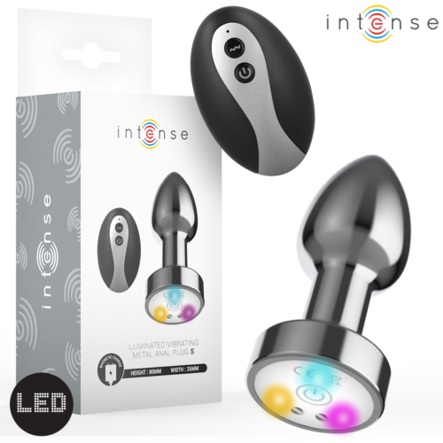 Plug análny INTENSE s LED a diaľkovým ovládaním