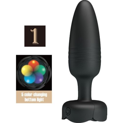 Analný plug PRETTY LOVE TARION s LED svetlom