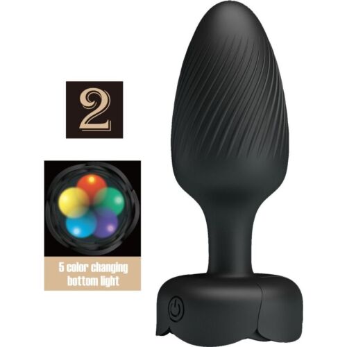Análny zásuvný konektor PRETTY LOVE VARIAN s LED svetlom