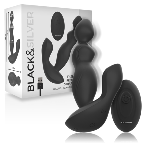 Vibrátor BLACK&SILVER Cora s diaľkovým ovládaním